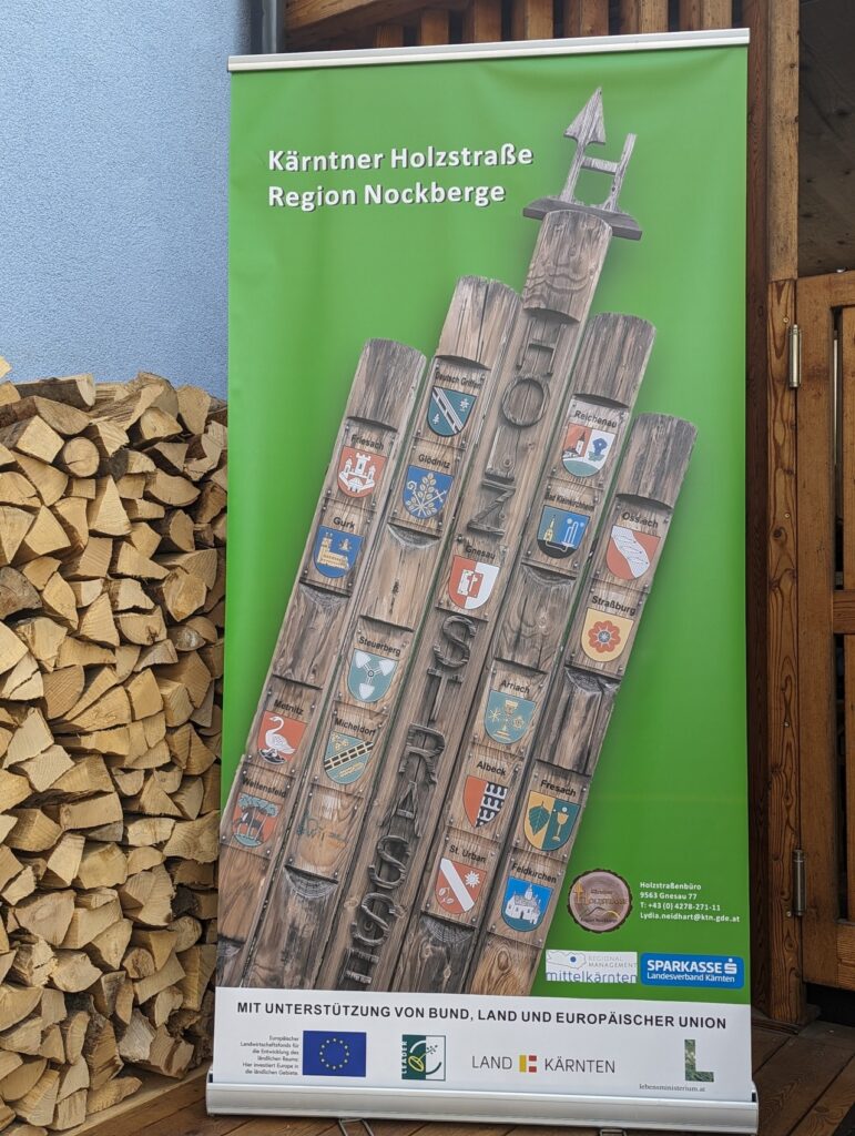 Banner Kärntner Holzstraße Region Nockberge